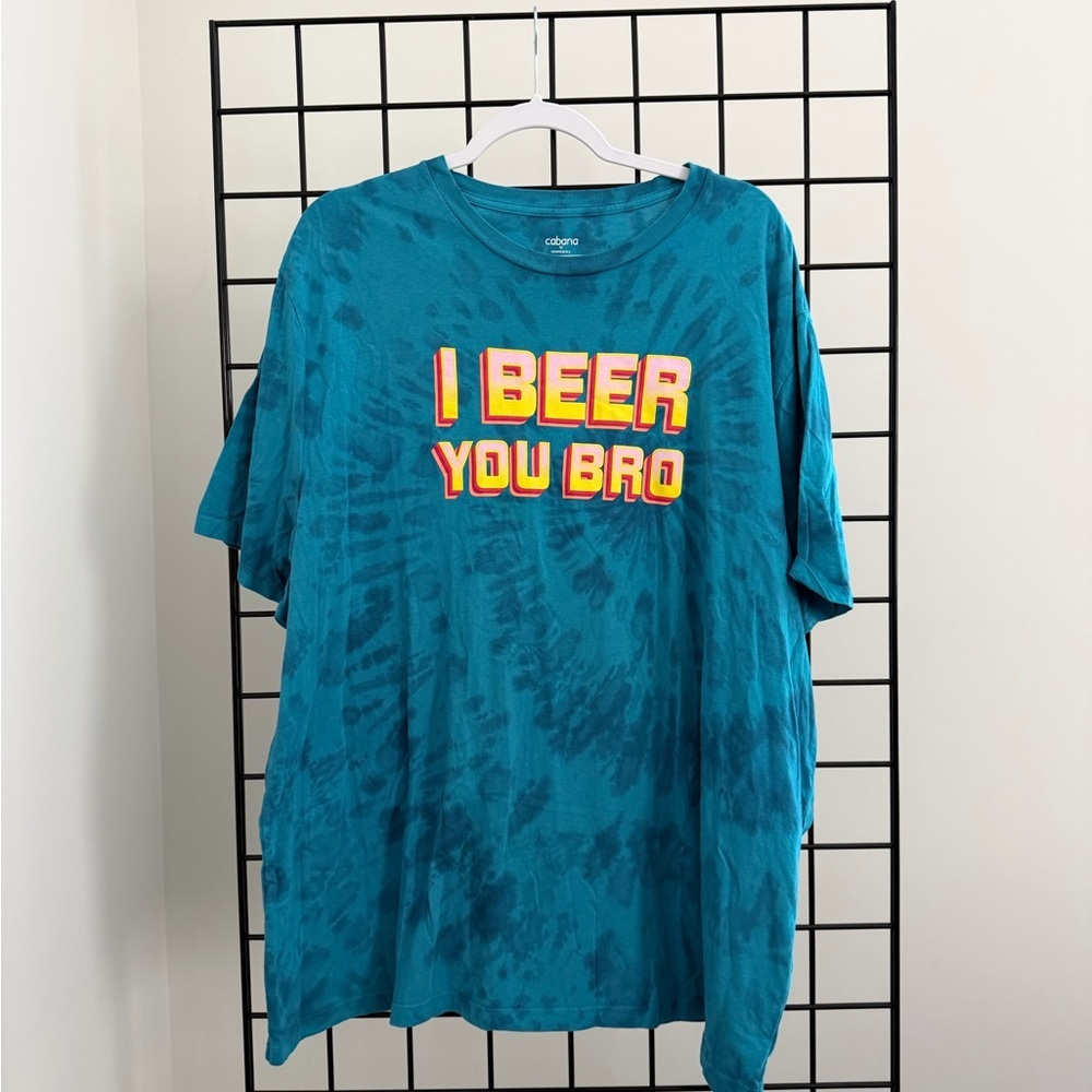 crown & ivy Teal Tie-Dye Graphic Tee